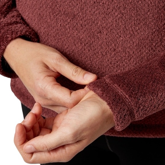 PATAGONIA | Women’s Re-Tool Snap-T Pullover Fleece Shirt | Kiln/Dark Currant | S - Picture 6 of 11